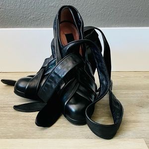 Derek Lam Crisscross Wrap Around Leather Bootied